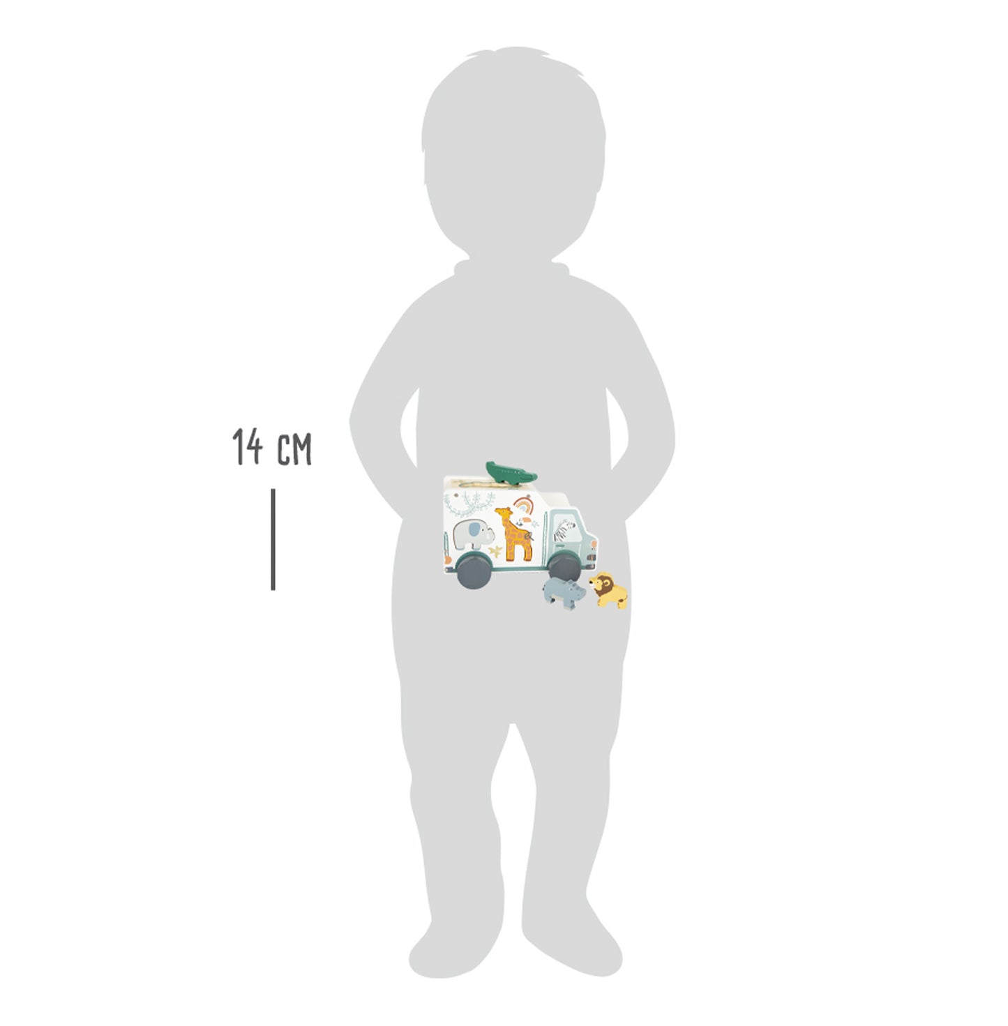 Formų žaidimas Medinis Safari autobusas