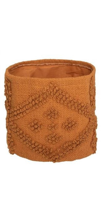 Medžiaginis rudos spalvos daiktų krepšys