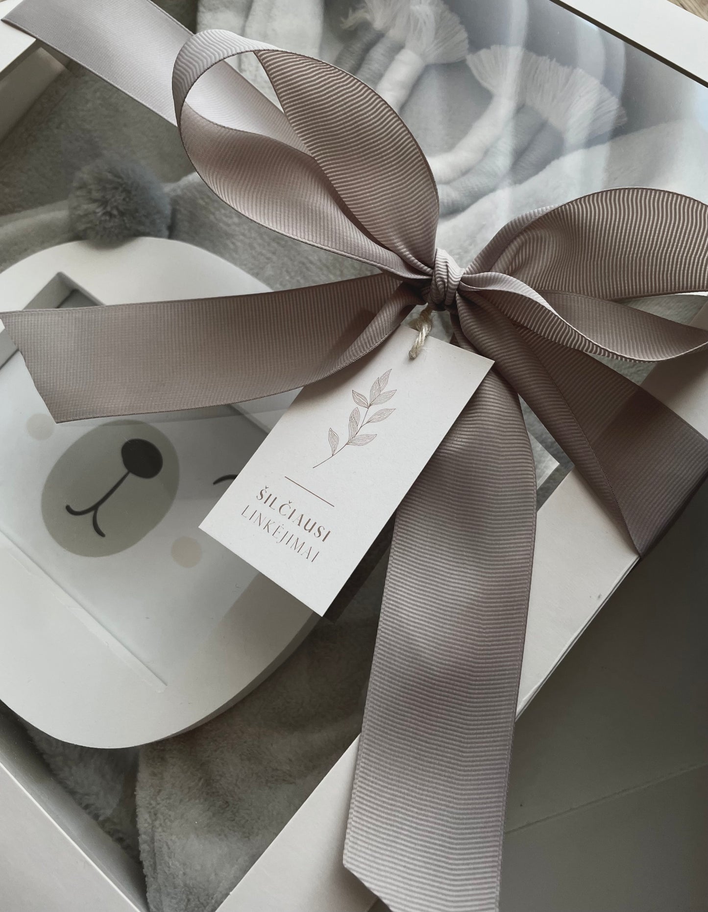 Dovanų rinkinys mažyliui Pilka panda