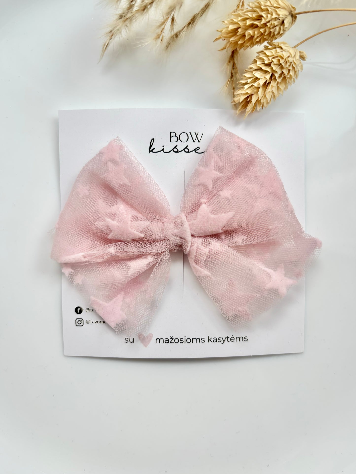 Tiulio segtukas Stars baby pink