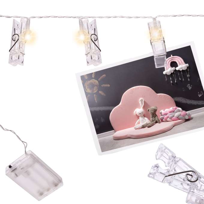 20 LED segtukų girlianda nuotraukoms