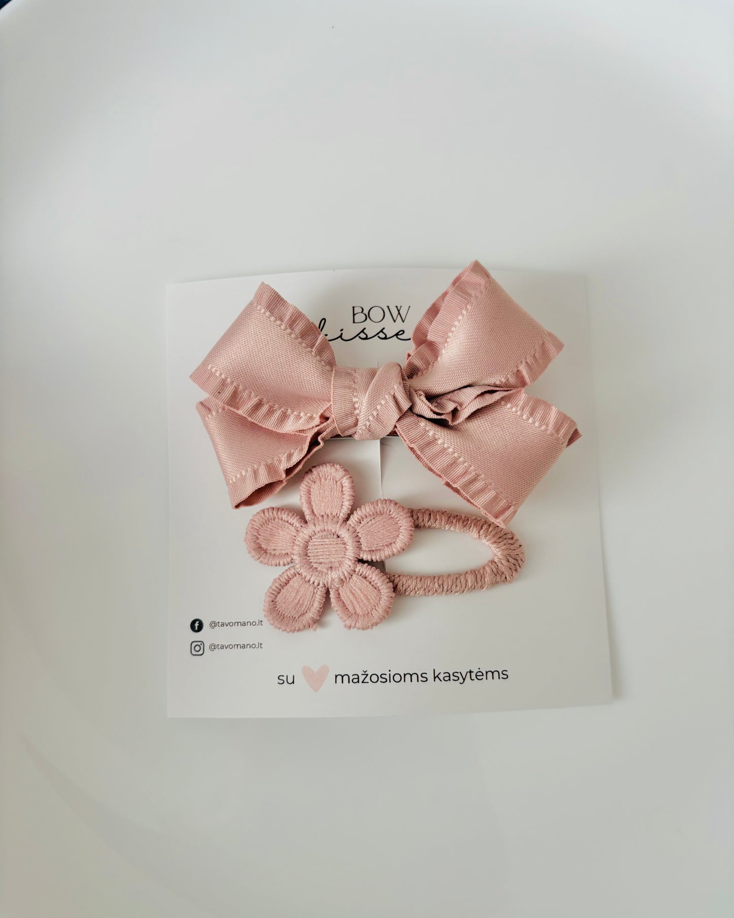Plaukų segtukų komplektas Blush Pink