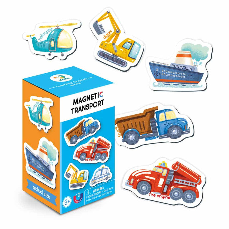 Magnetukų rinkinys Transportas (10 vnt.)