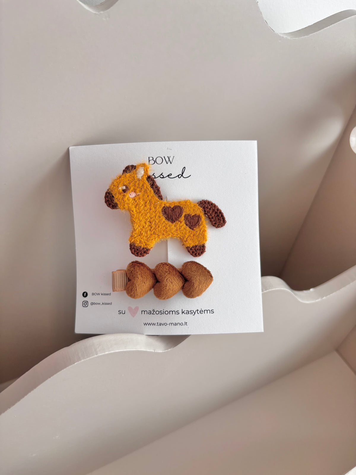 Segtukų komplektas Camel brown Pony