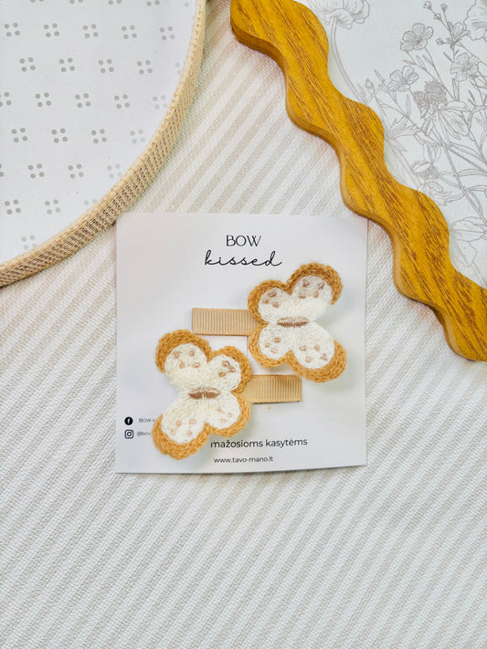 Segtukų komplektas su nertais drugeliais