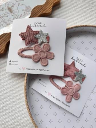 Segtukų komplektas Blush Pink 2 vnt