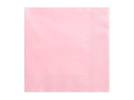 Popierinės servetėlės rožinės spalvos